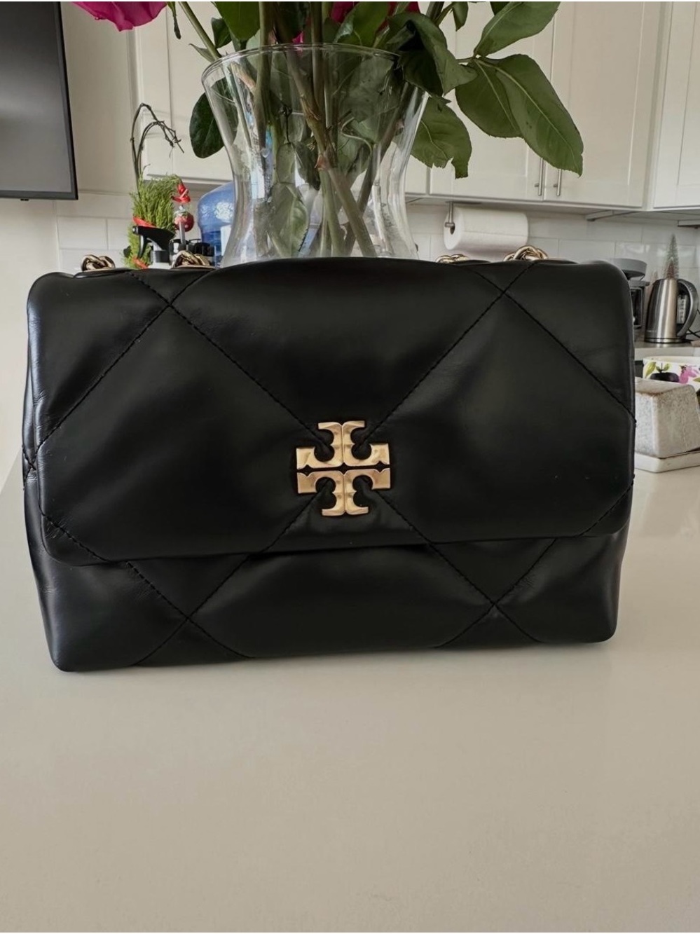 Tory Burch Kira Diamond Quilt Small Convertible Shoulder Bag